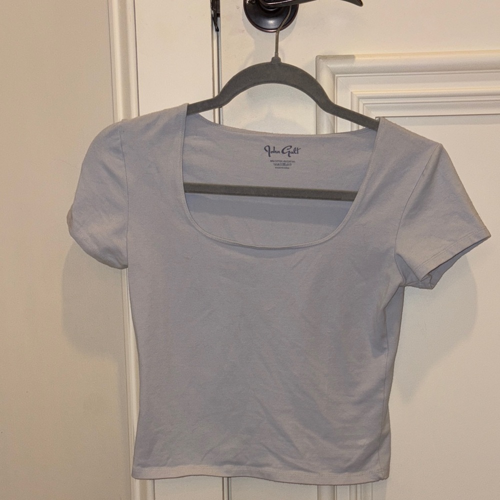 Women’s Pacsun John Galt Light Blue Square Neck Top